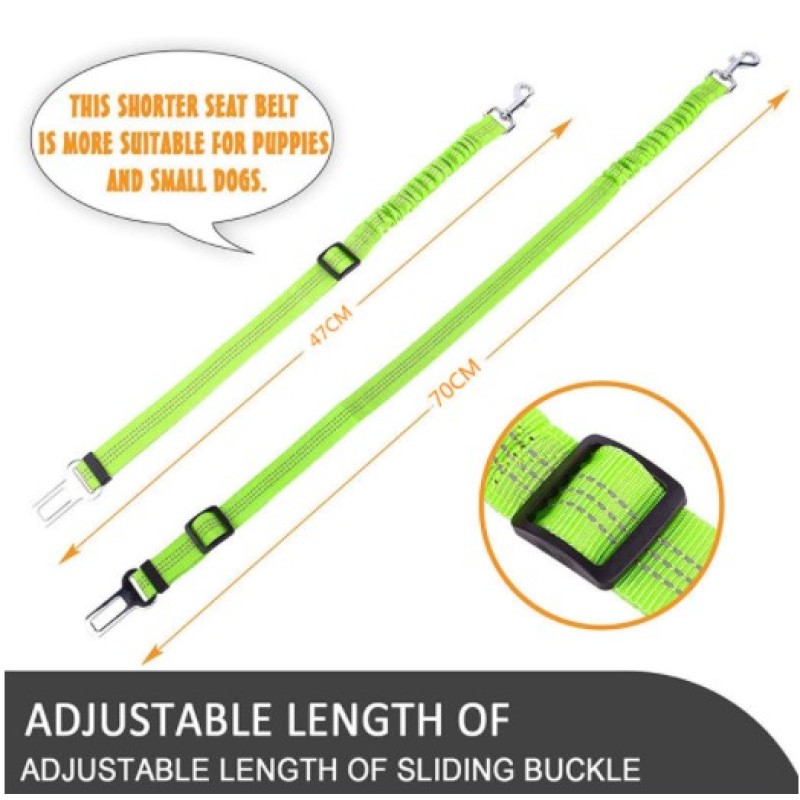 Car Seat Belt Leash Manufacturer - Reflective Dog Travel Accessory