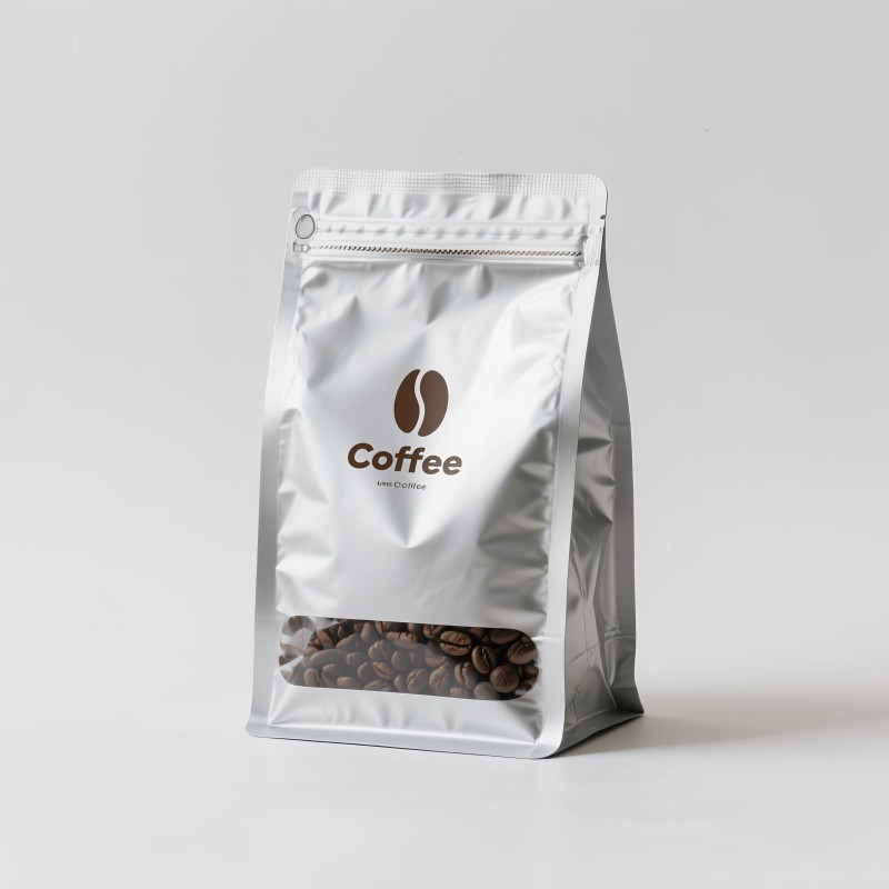 Coffee Bag Manufacturer - Custom Color Flat Bottom Valve Bag