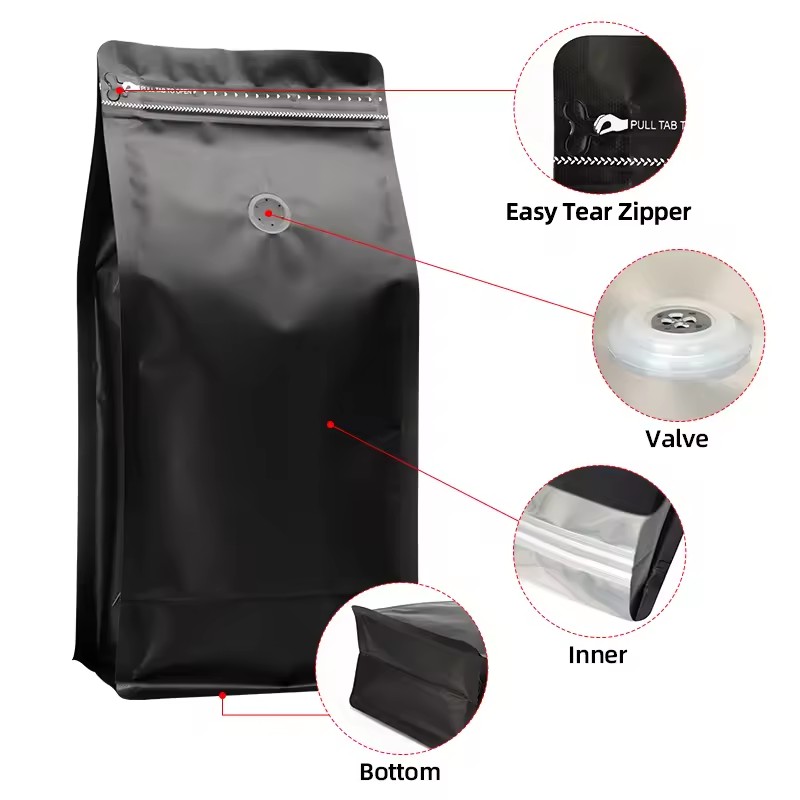 Coffee Bag Factory - Custom 250g Aroma Valve Packaging
