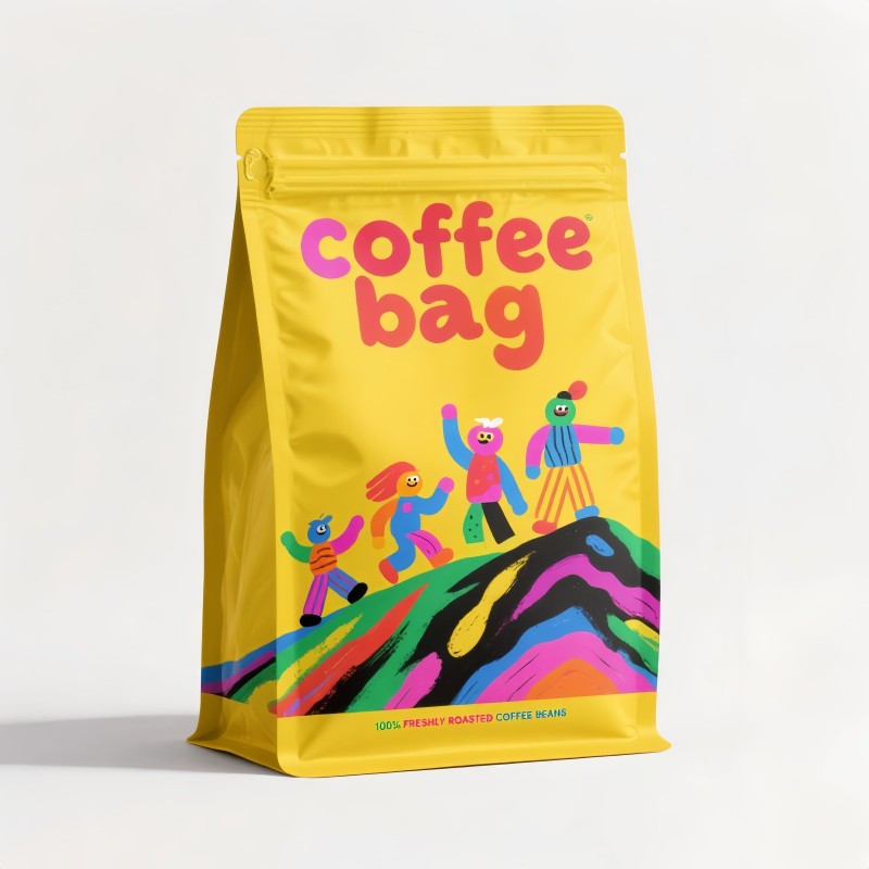 Coffee Bag Manufacturer - Custom 250g Resealable Valve Bag