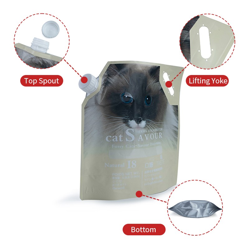 Spout Pouch Factory - Custom Portable Cat Litter Packaging