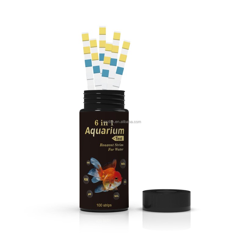 Test Strips Factory - 6 Pack Aquarium Water Quality Strips