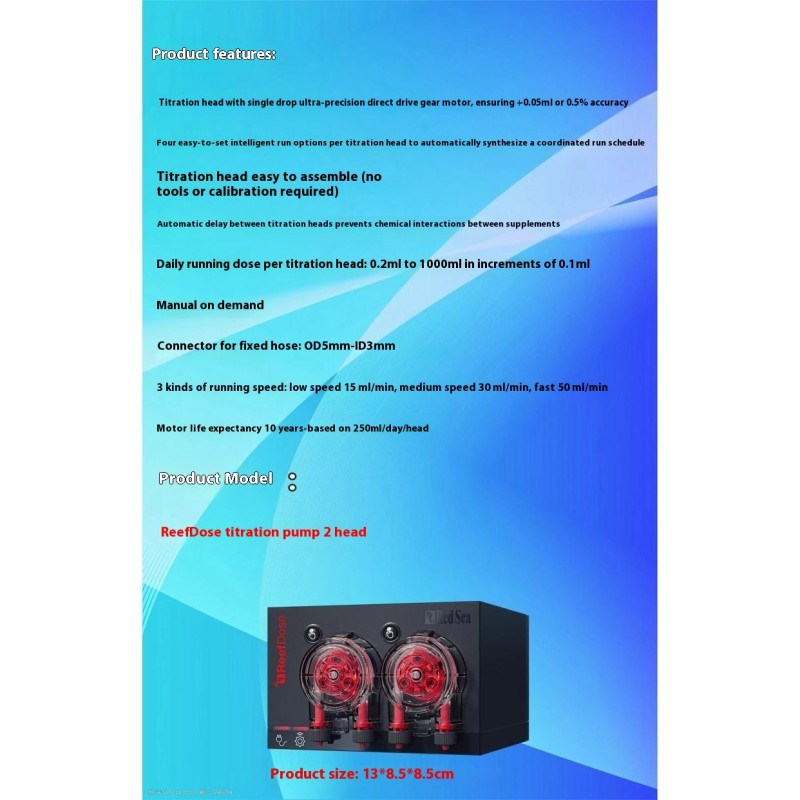 Titration Pump Supplier - RedSea Automatic Dosing Trace Elements