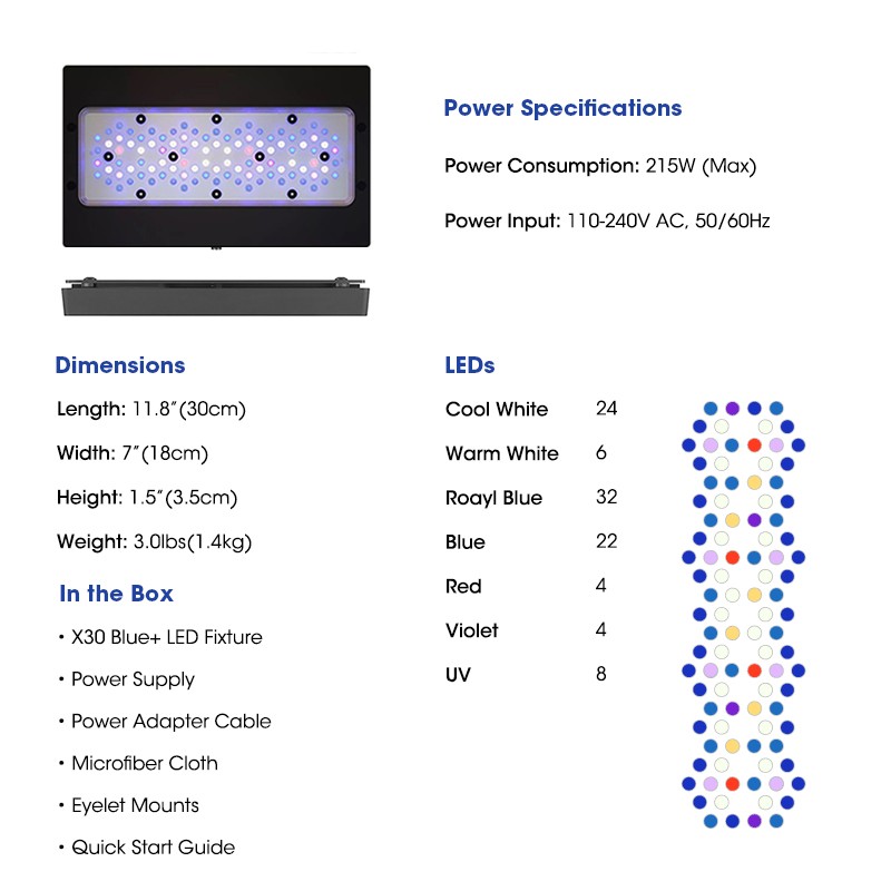 LED Light Supplier - X30 215W CREE WiFi Marine Light