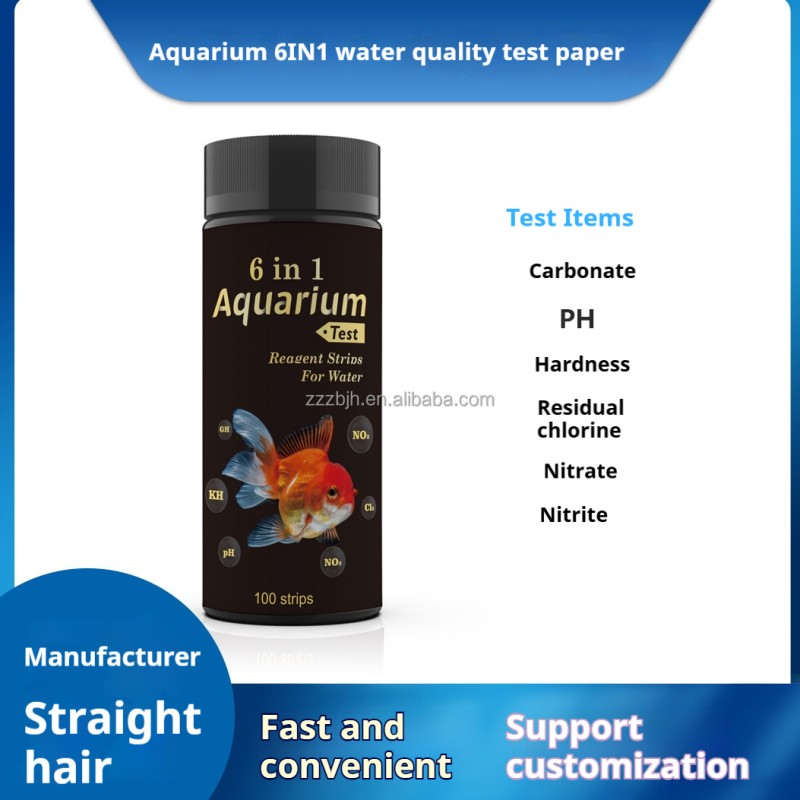 Test Strips Factory - 6 Pack Aquarium Water Quality Strips