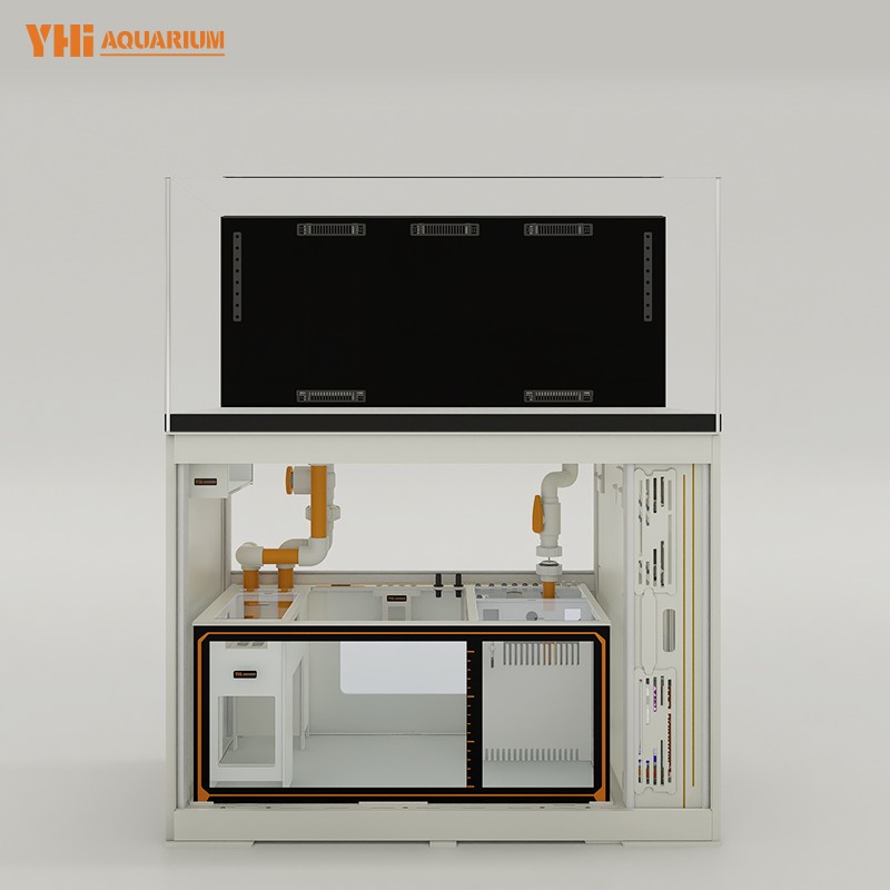 Custom Aquarium Manufacturer - Slim Overflow Ultra White Glass Tank