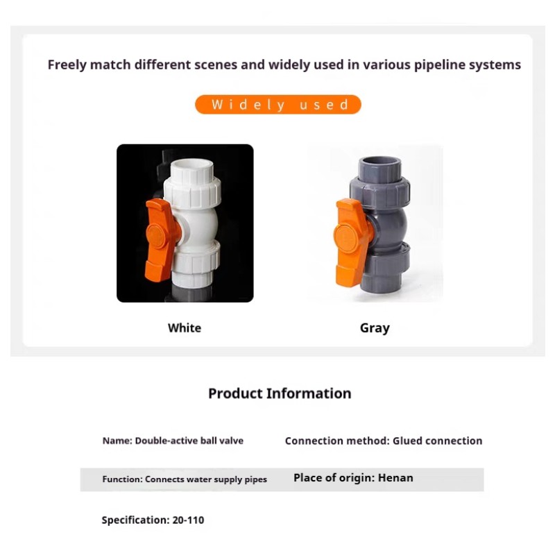 Ball Valve Factory - PVC Dual Operated Water Supply Valve