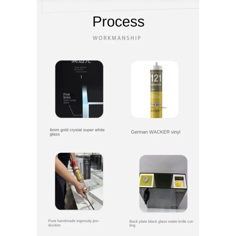 Back Filter Tank Factory - Custom Volume Glass Marine Aquarium