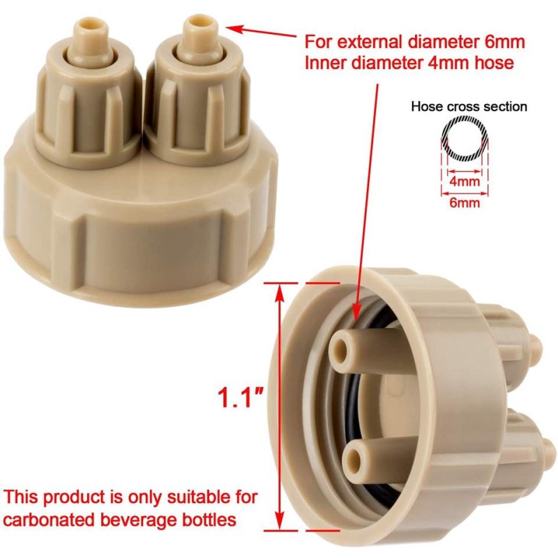 CO2 System Factory - DIY Quick Screw Bottle Cap Kit