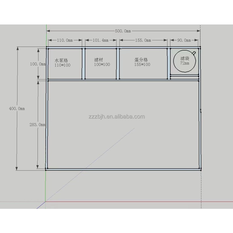 Back Filter Tank Factory - Universal Glass Marine Aquarium