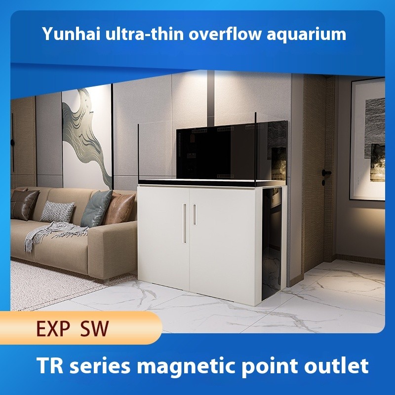 Custom Aquarium Manufacturer - Slim Overflow Ultra White Glass Tank