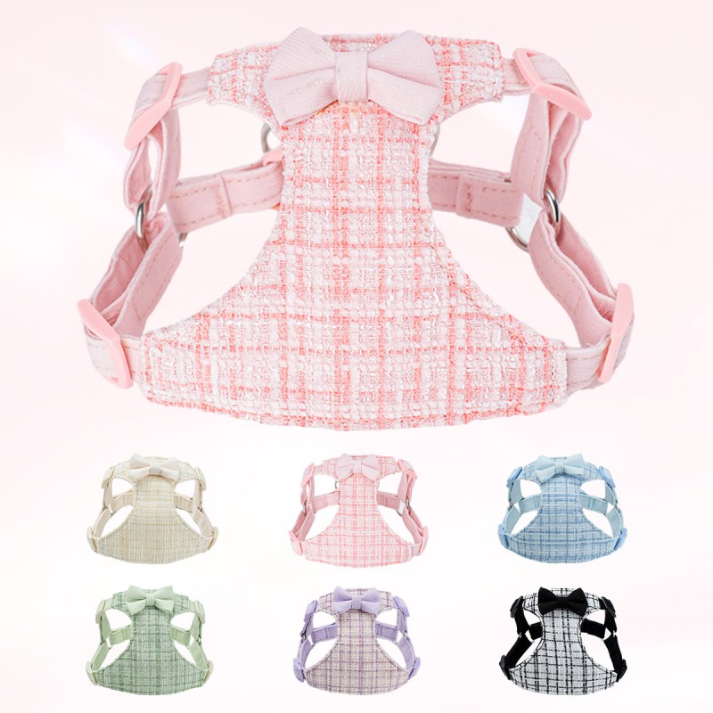 Dog Harness Manufacturer - Luxury Leather Bow Harness