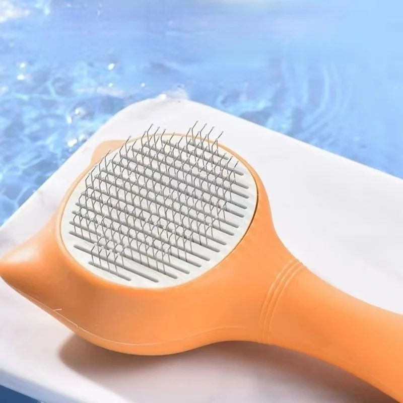 Cat Brush Factory - New Ear Shape Self Cleaning Brush