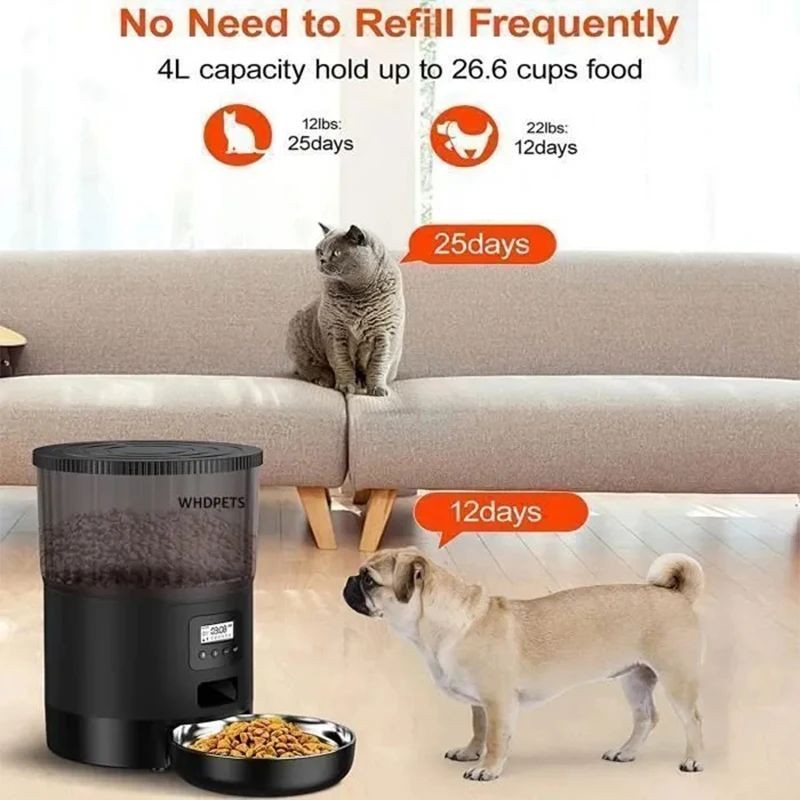 Smart Pet Feeder Manufacturer - 4L Automatic Cat Food Dispenser