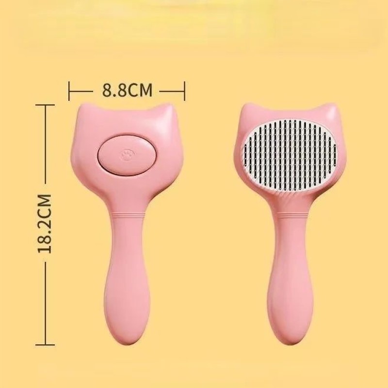 Cat Brush Factory - New Ear Shape Self Cleaning Brush