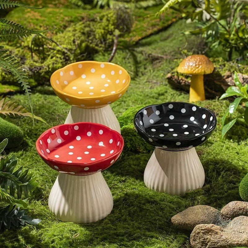 Cat Bowl Factory - Ceramic Mushroom High Foot Bowl