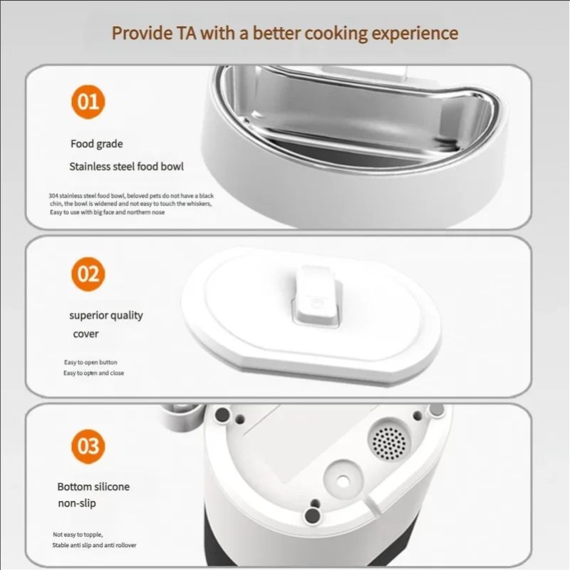 Cat Feeder Manufacturer - Automatic Timed Stainless Steel Feeder