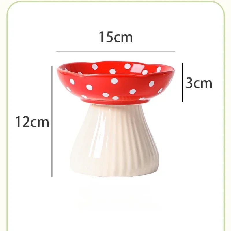 Cat Bowl Factory - Ceramic Mushroom High Foot Bowl