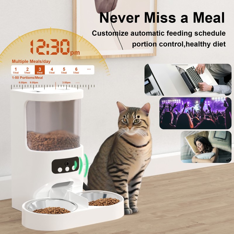 Automatic Cat Feeder Factory - 3L APP Control Timed Feeder