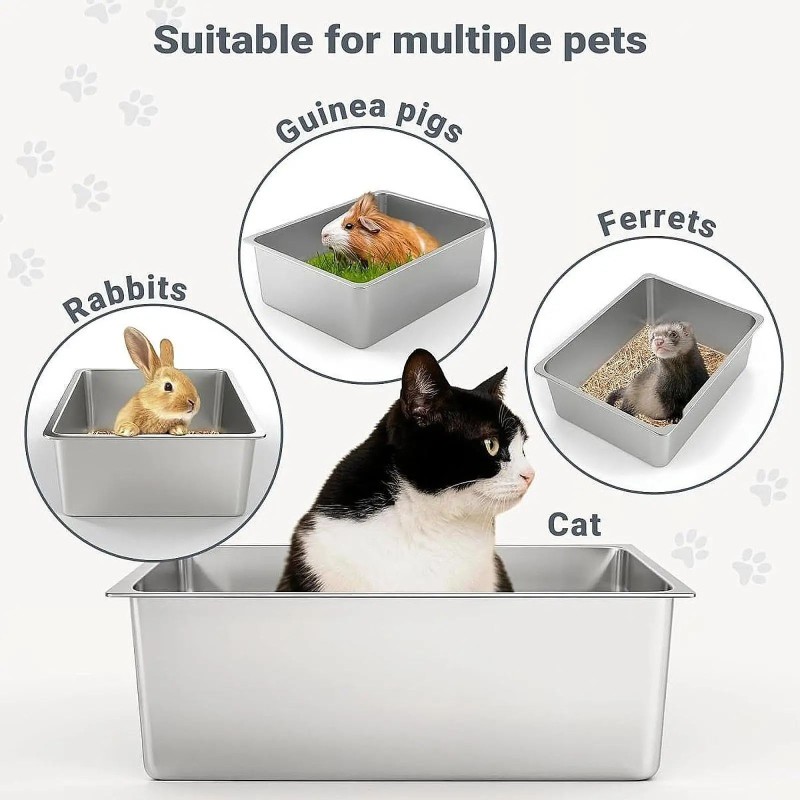 Cat Litter Box Manufacturer - OEM Stainless Steel Tray