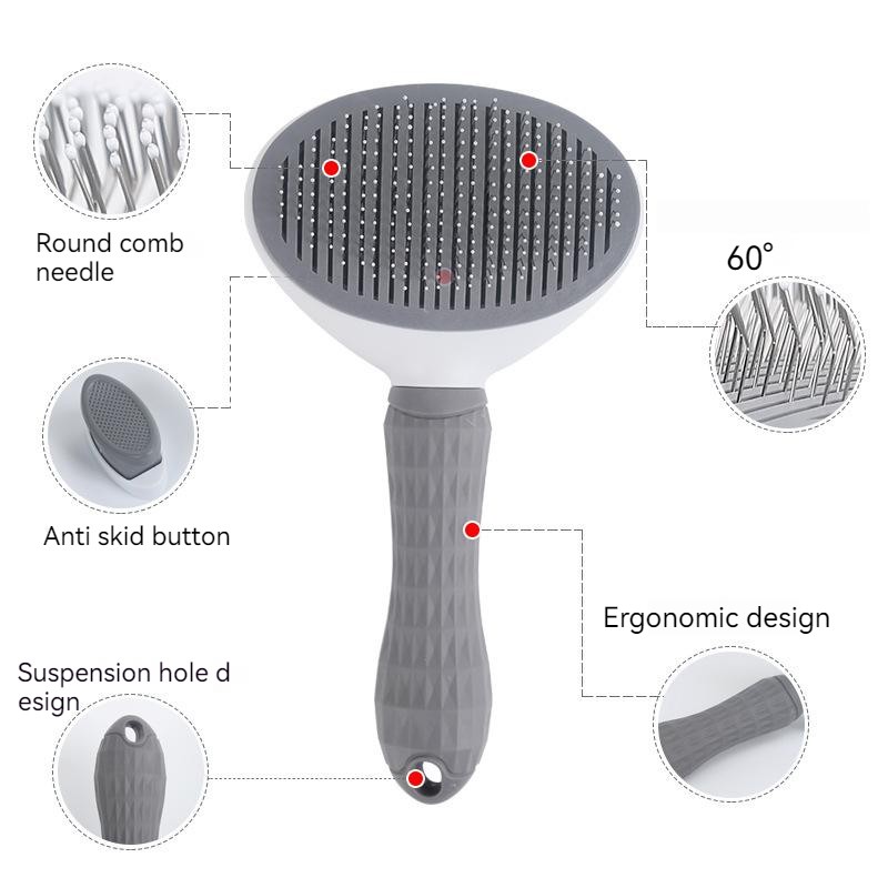 Water Spray Brush Supplier - 3-in-1 Rechargeable Pet Steam Brush Comb