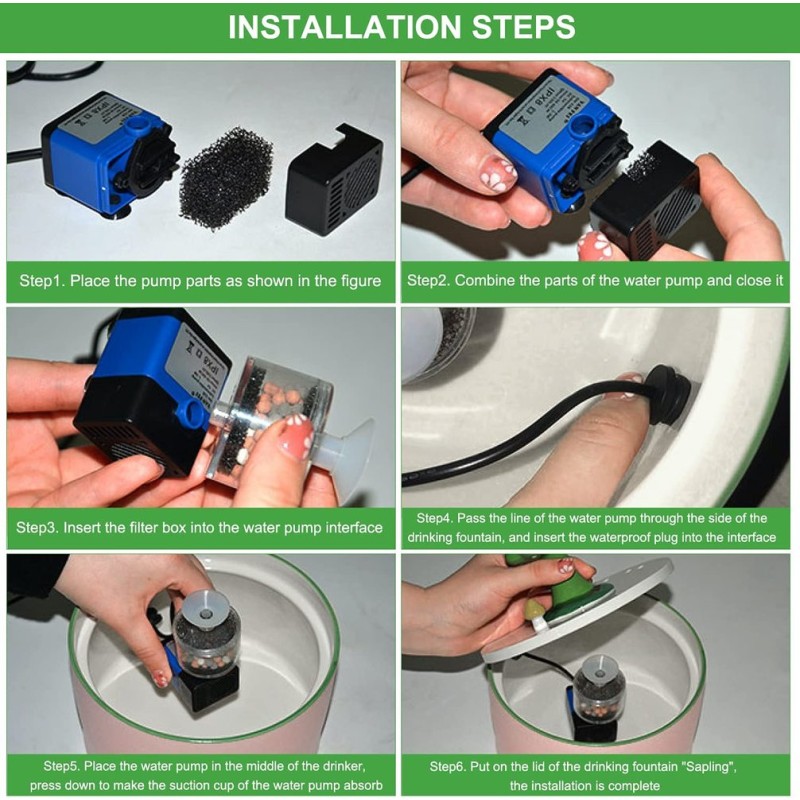 Ceramic Fountain Factory - Automatic Pet Water Dispenser with Filter