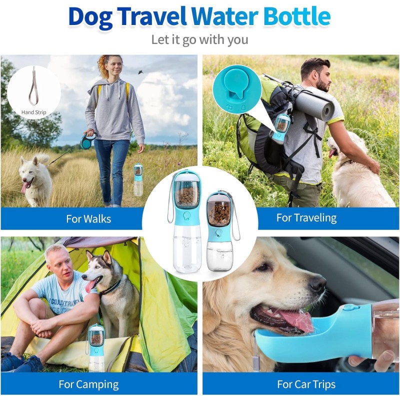 Summer Bottle Manufacturer - 300ml Dog Drinking Bowl with Feeder