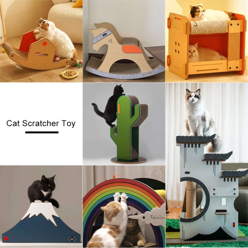 Kitten Toys Factory - Collapsible Tunnels Balls Fluffy Mouse 3 Way Set