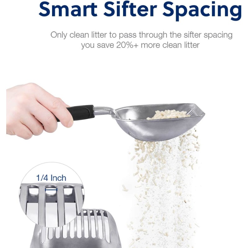 Litter Scooper Manufacturer - Portable Aluminum Alloy Long Handle Sifter