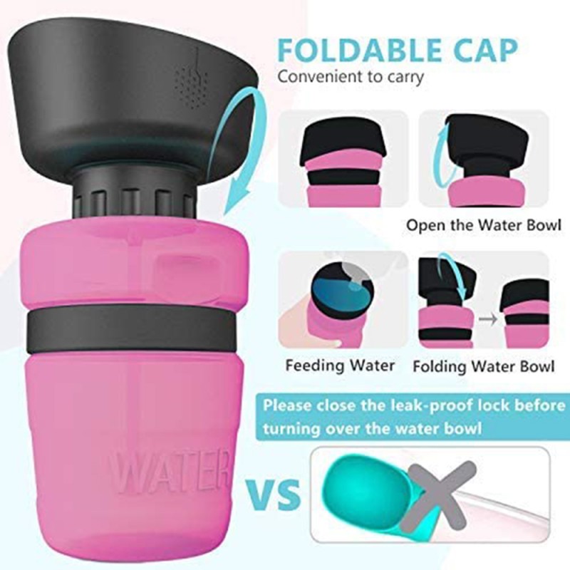 Portable Bottle Manufacturer - Foldable Pet Feeder Bowl Outdoor Travel