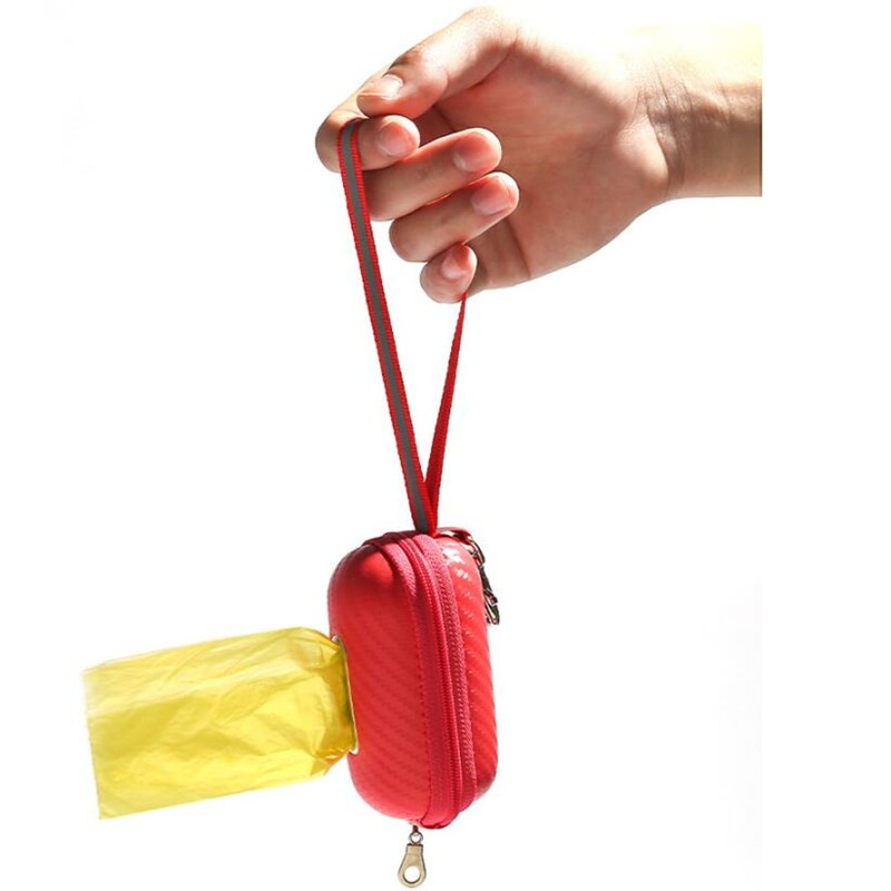 PU Bag Dispenser Factory - Reflective Dog Poop Bag Holder with Clip