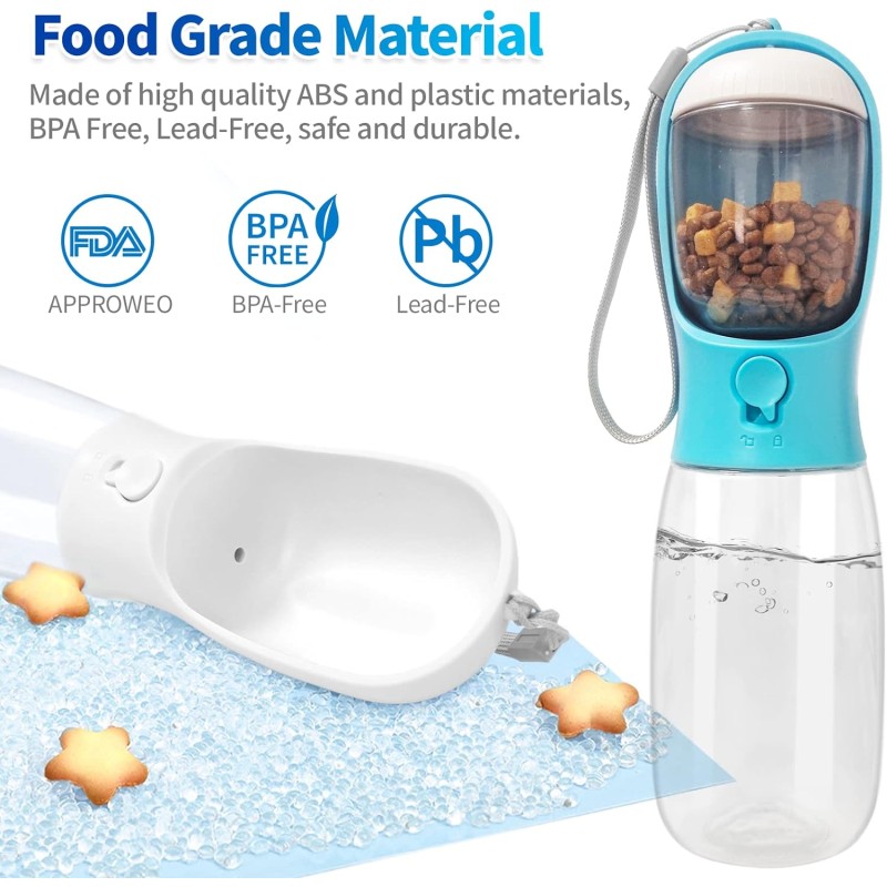 Summer Bottle Manufacturer - 300ml Dog Drinking Bowl with Feeder