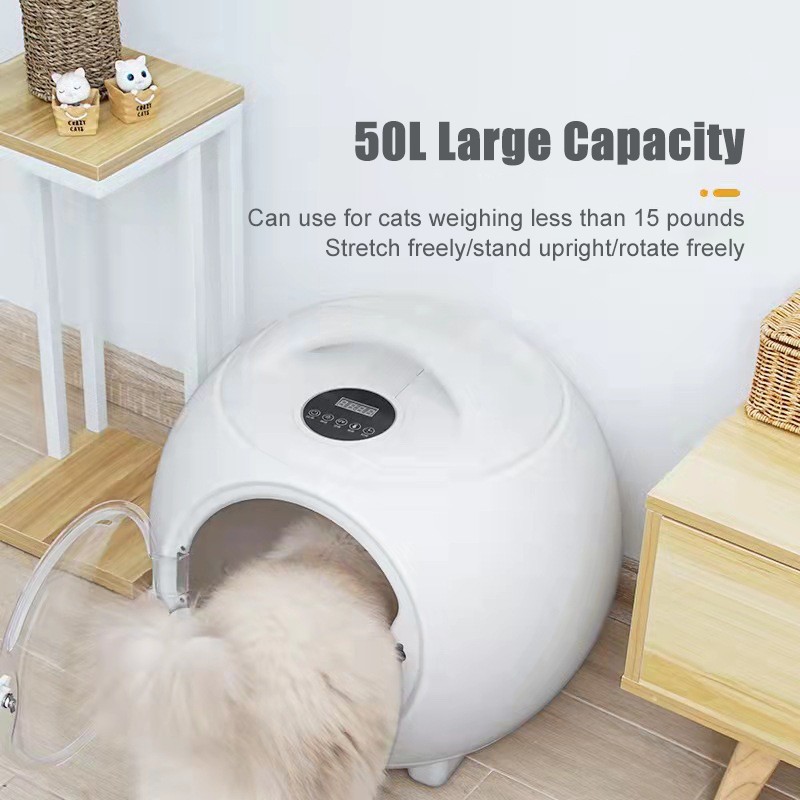 Pet Dryer Manufacturer - Noise Super Quiet Wheels Transparent Box