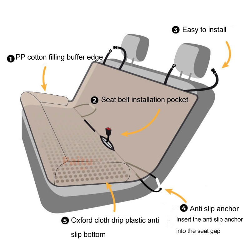 Car Pad Supplier - Dirt-proof Waterproof Designer Seat Cover Pet Mat