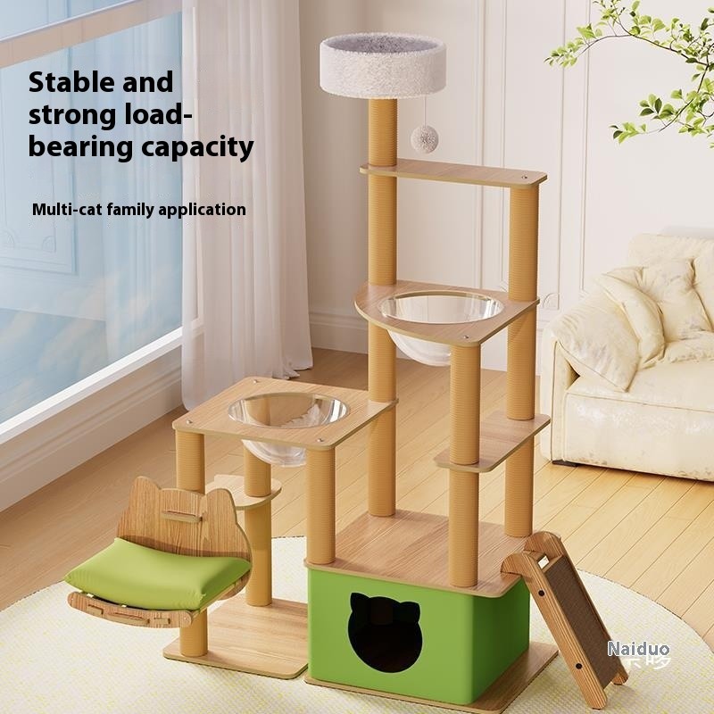 Cat Tree Factory - Integrated Nest Scratching Board Climb Frame Multi-Layer