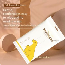 Pet Grooming Supplier - Quality Assurance Disposable Bath Gloves Wipes