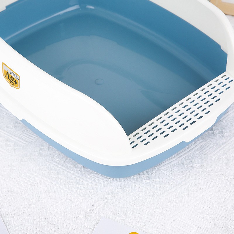 Pet Toilet Factory - Large Semi-Open Anti-Splash Cat Toilet with Shovel