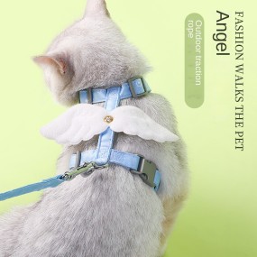 Pet Harness Supplier - Fashionable Nylon Adjustable I-Shaped Polyester Chest