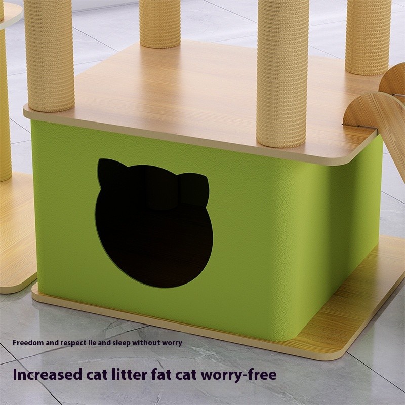 Cat Tree Factory - Integrated Nest Scratching Board Climb Frame Multi-Layer