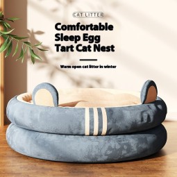 Cat Kennel Manufacturer - Four Seasons Universal Egg Tart Design Warm Wool