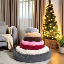 Pet Bed Supplier - Hot Selling Modern Plush Solid Pattern Winter Warmth