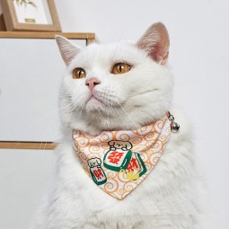 Pet Scarf Supplier - Adjustable Polyester Solid Animal Pattern Personalized