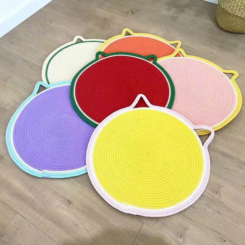 Cat Tree Factory - Cotton Rope Scratcher Mat Cartoon Sisal Sleeping Mat