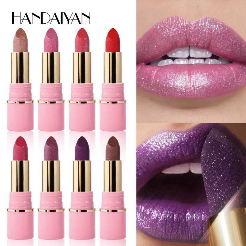 Sparkle Lipstick Manufacturer - Wholesale 8 Color Diamond Shimmer Emboss