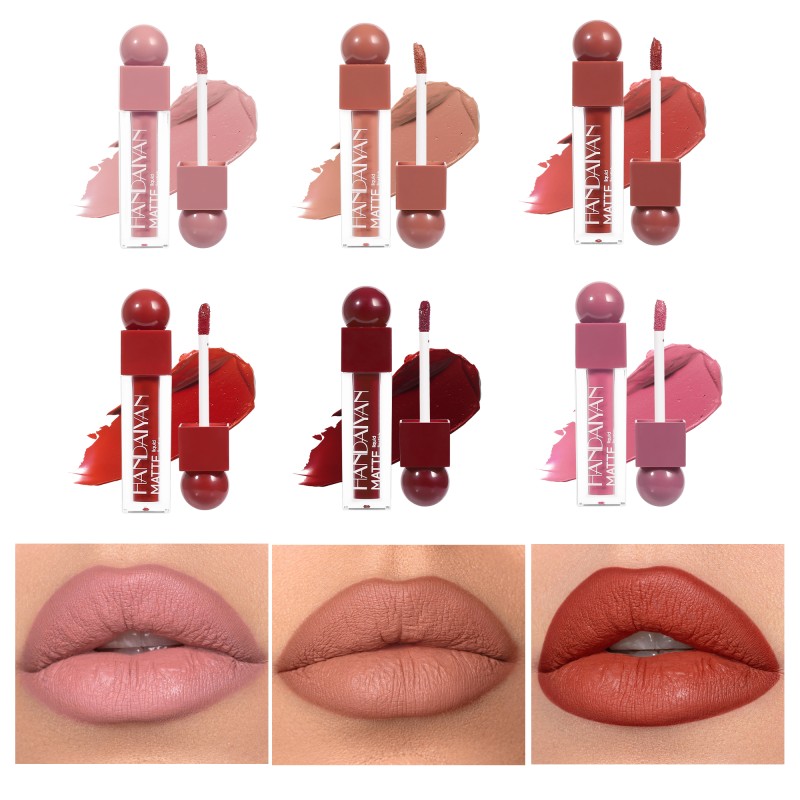 Matte Lip Gloss Manufacturer - 6 Color Full Pigment Non Stick Cup Liquid