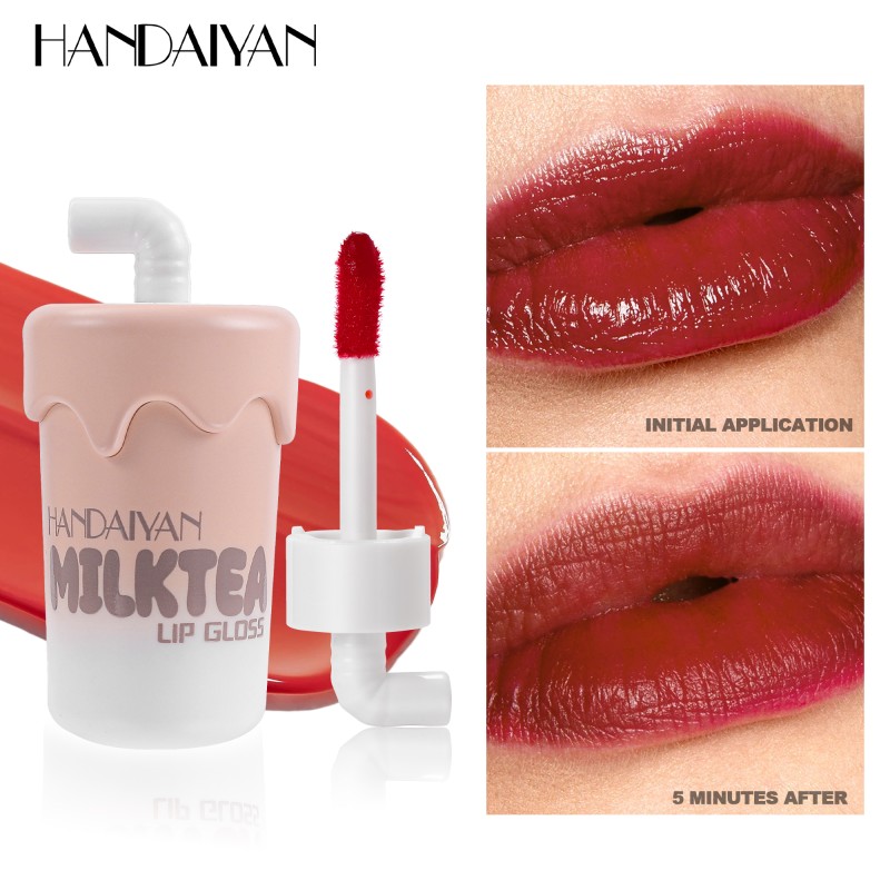 Lip Tint Manufacturer - 6 Color Milky Tea Bottle Hydrating Glossy Matte