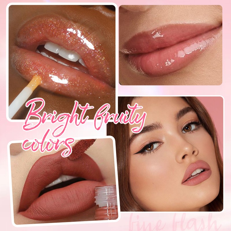 Pearlescent Lip Gloss Manufacturer - 4 Piece Easy Apply Waterproof Non Stick