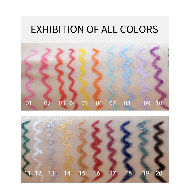 Eyeliner Pen Supplier - Quick Dry Matte Shiny Cream High Pigment 6 Colors