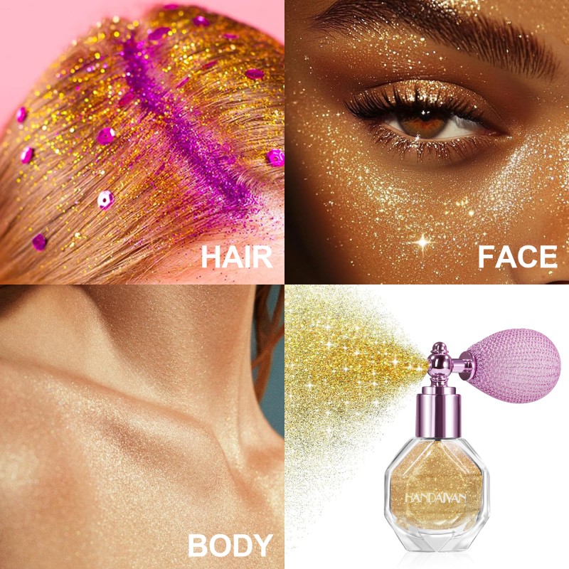 Glitter Spray Factory - HANDAIYAN Highlighter Spray Bottle with Airbag