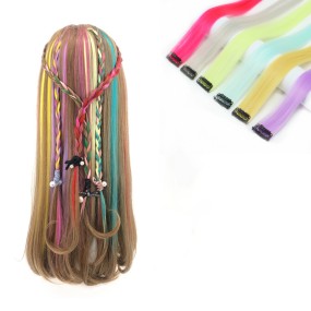 Hair Piece Manufacturer - Long Straight Gradient Hair